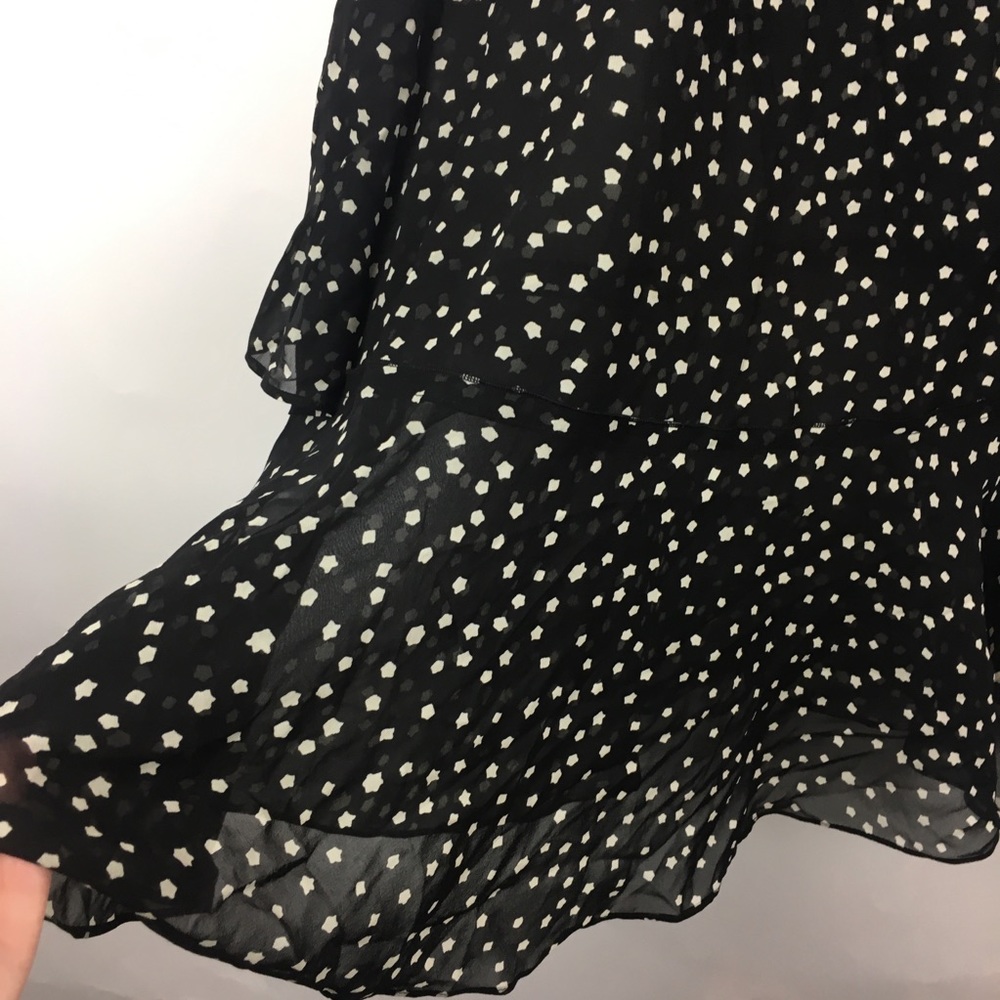 NWT Theory Black White Star Print Dress - M1 - Picture 6 of 7